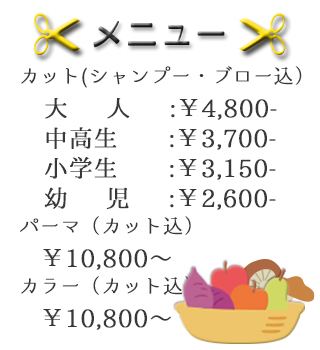 料金表